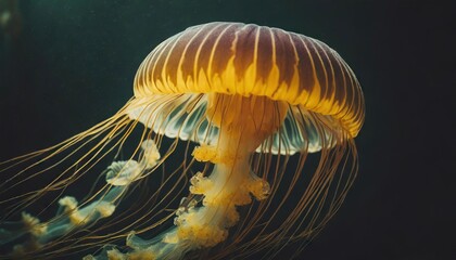 beautiful jellyfish japanese sea nettle chrysaora pacifica 