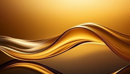distorted wave design on golden background