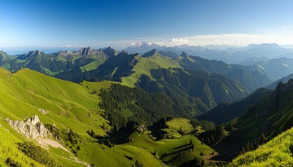 panoramic view of a mountain range illustrating natures vastness8k
