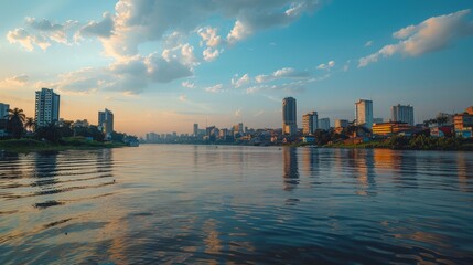 Kinshasa Dynamic Streets Skyline