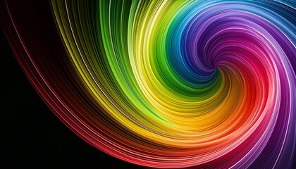 colorful rainbow swirling abstract design background