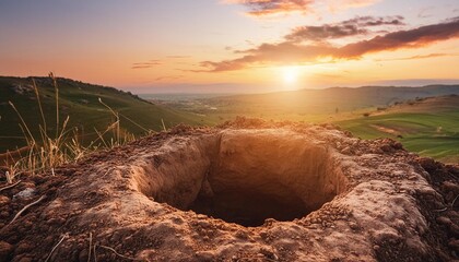 empty tomb of jesus christ at sunrise resurrection - Powered by Adobe