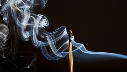 blue smoke on black background - Powered by Adobe