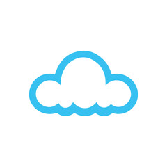 Weather Icon Vector illustration blue rainy design.