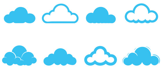 Weather Icon Vector illustration blue rainy design.