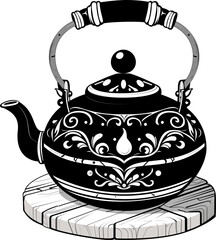 Earthenware teapot