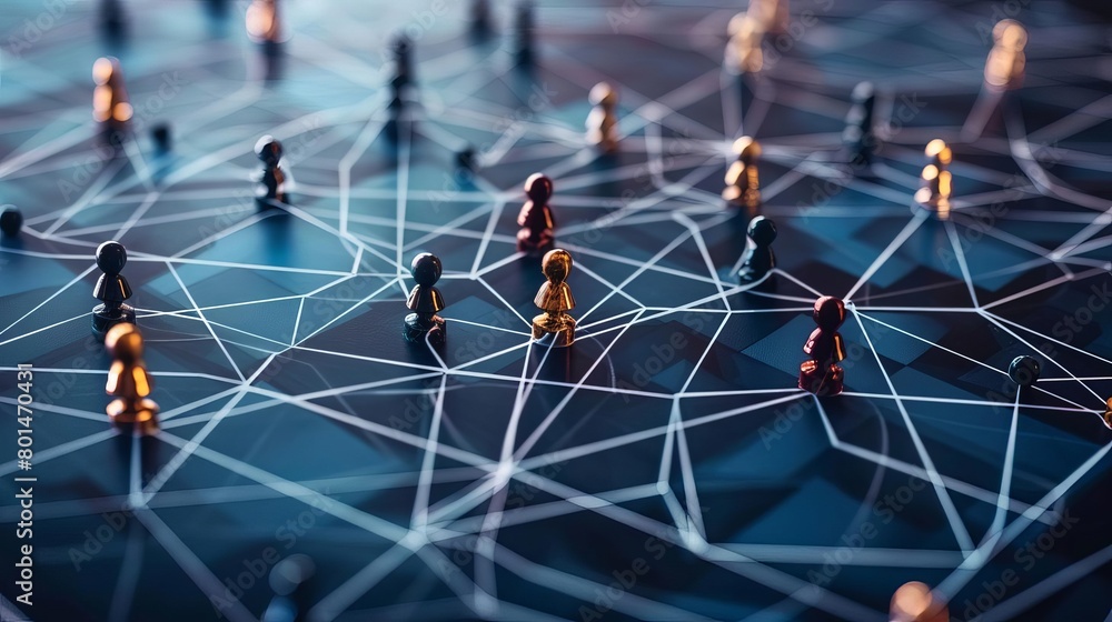 Aufkleber interconnected insights harnessing human potential on a global scale business structure network conc