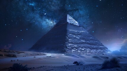 Pyramids, pharaohs, hieroglyphics - obrazy, fototapety, plakaty
