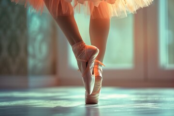 ballerina in ballet ballet pointe shoes