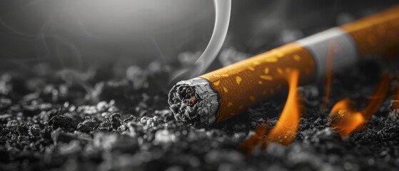 Design a sleek, professional blank mockup, illustrating the transition to a smoke-free lifestyle in the pursuit of professionalism.