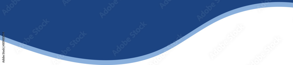 Wall mural divider header for app, banners or posters. set of template dividers shapes for website. curve lines