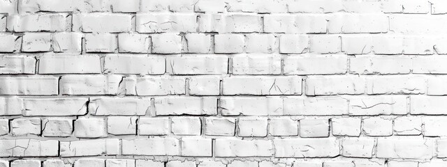 Obraz premium background ฺWhite brick wall texture
