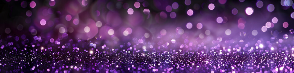 Plum Purple Glitter Defocused Abstract Twinkly Lights Background, sparkling blurred lights in deep plum hues.