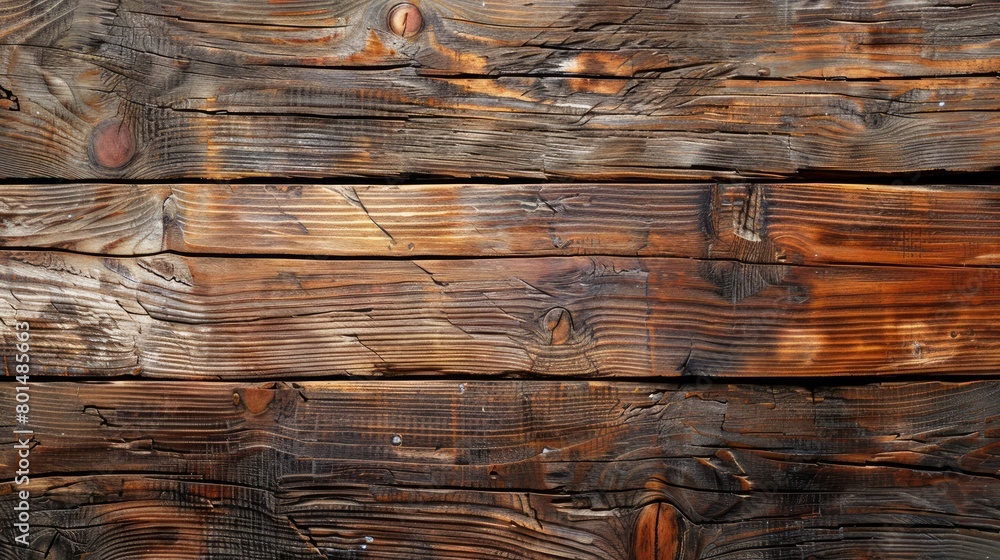 Poster a wooden surface with a grainy texture. the wood is old and worn, with some areas showing signs of w