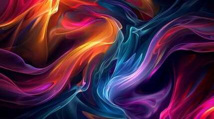 Obraz premium 3d Dark and Deep Colorful Background Wallpaper.