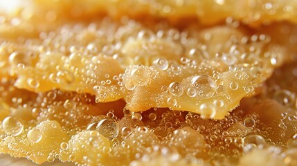   Close-up of lemons with water drops on top and bottom