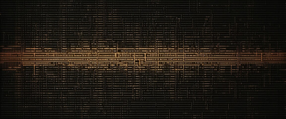 An abstract digital background with binary code and AI algorithms running in the background