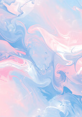 Fototapeta na wymiar Pastel marble texture with soft swirls of pink and blue