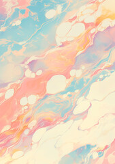 Fototapeta na wymiar Abstract background featuring vintage variegated marble in pastel tones