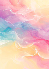Abstract background with soft marble waves and romantic pastel gradients