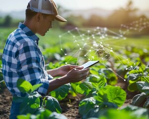 Translucent overseers guide the workings of agribusiness, their spectral insights shaping industry trends