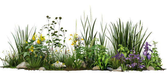 Rain Garden Setup Featuring Moistureloving