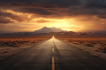 road in the desert to nowhere