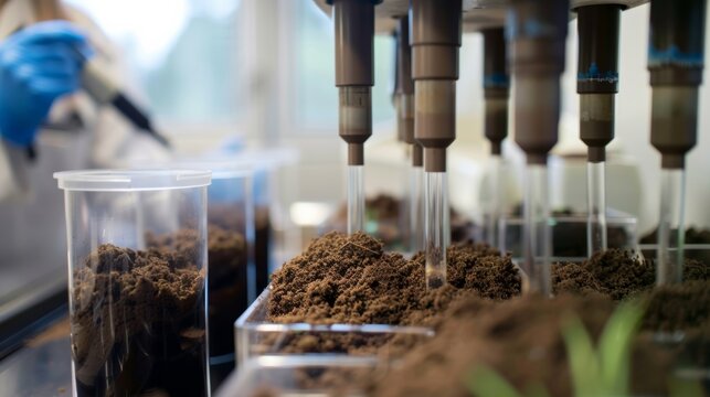 Soil analysis in the lab
