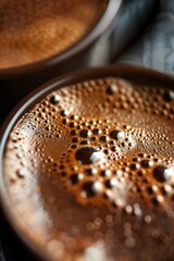 freshly brewed americano coffee