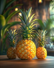 Food photography, Pineapple