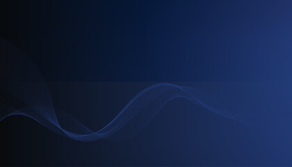 Abstract vector gradient background with blue wavy lines. EPS10
