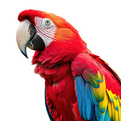 Fototapeta premium Macaw on white background,png