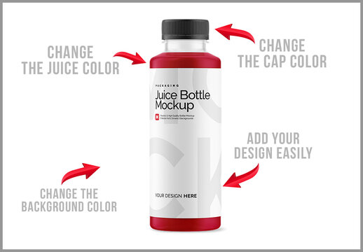 Juice Bottle Mockup