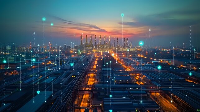 Dusk at Industrial Complex: The Digital Frontier