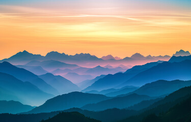 Fototapeta premium beautiful mountain view