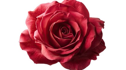 Red rose isolated. Generative AI