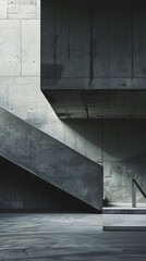 Dramatic Architectural Textures and Minimalist Shadows in Cinematic Style