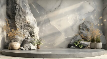 luxury colourful tropical marble elegant Platform podium background shapes and curtains Geometric product show