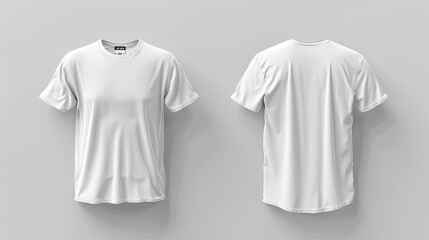 White T-shirt template. Generative AI