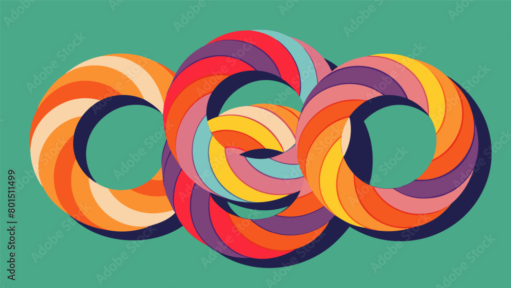 Poster a set of textured fidget rings perfect for twisting and turning between your fingers to reduce anxie