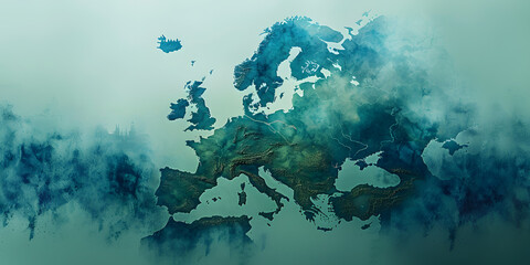 Futuristic Map of Europe - A Guide to Your Next Adventure