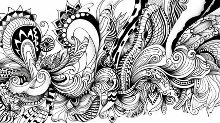 Adult colouring book page