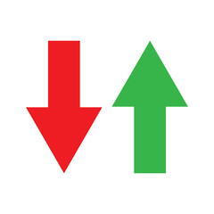 up and down arrows icon vector
