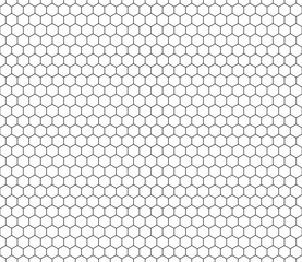 Geometric background. Simple hexagon pattern with bold cells. Seamless tileable vector illustration.
