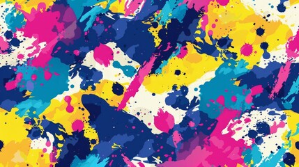 This vibrant graffiti vector wallpaper features a colorful, abstract pattern made up of hand-drawn spray paint elements