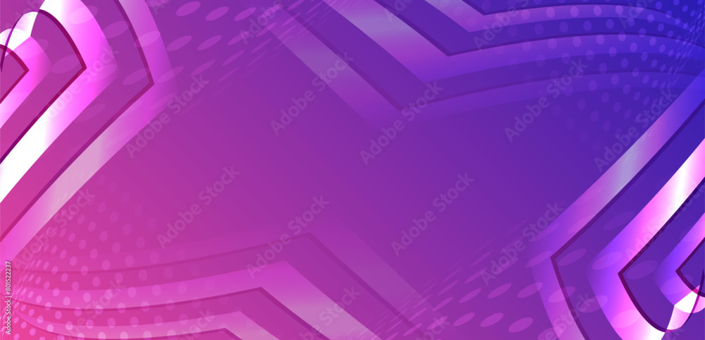 Aufkleber High computer technology design. Modern science vector presentation. Abstract lines and glow, futuristic concept. Data transfer and protection, internet communication on a purple background.