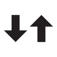up and down arrows icon vector