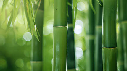 green bamboo background