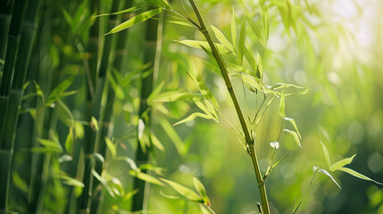 Obraz premium green bamboo background