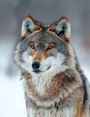 Fototapeta premium the most beautiful super photorealistic picture of wolf